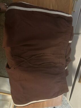 GAP Wide-Leg Pull-On Pants — Dark Brown